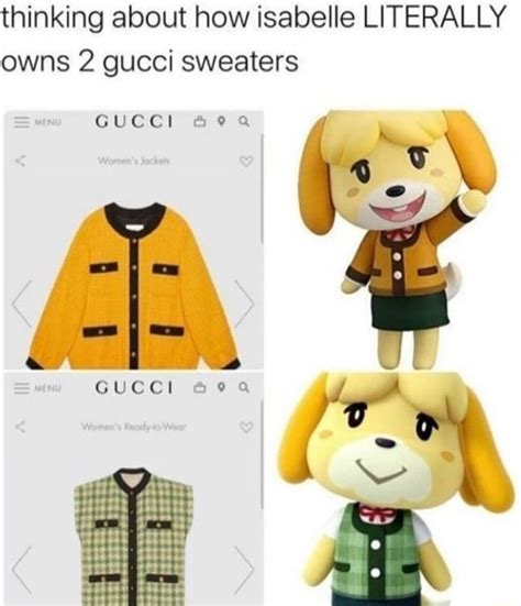 isabelle gucci sweater smash|Thinking about how isabelle LITERALLY owns 2 gucci sweaters.